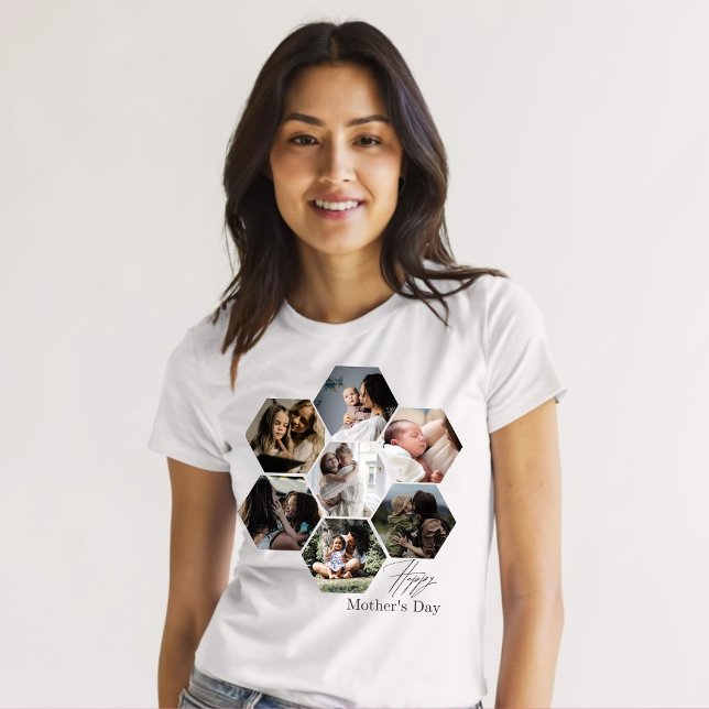 Camiseta Collage de fotos MOMMY personalizado del regalo de (Criador carregado)