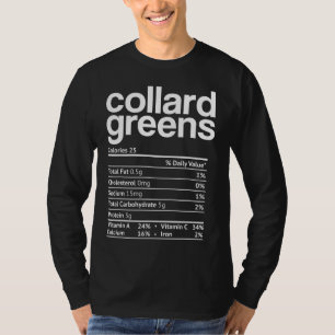 Camiseta Collard greens Nutrição Fala Engraçado Ação de Gra
