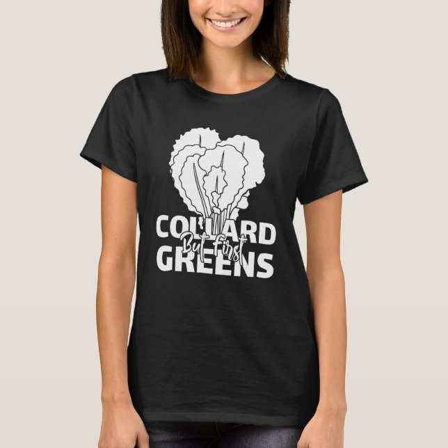 Camiseta Collard Greens Recebe Plantas Vogáveis (Frente)
