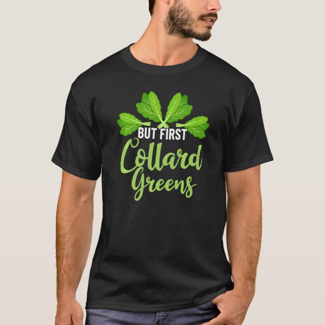 Camiseta Collard Greens Recebe Plantas Vogáveis (Frente)