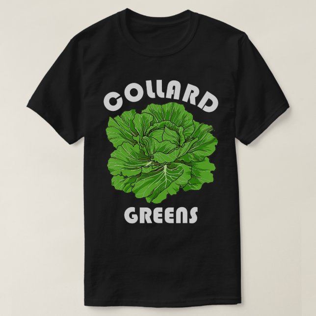 Camiseta Collard Greens Shirt Nutrition Facts Vegatables Th (Frente do Design)