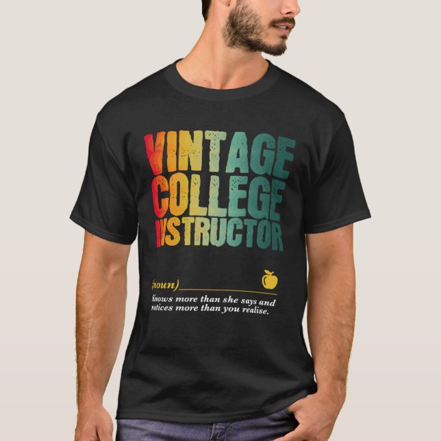 Camiseta College Instructor Appreciation Week Back to Schoo (Frente)