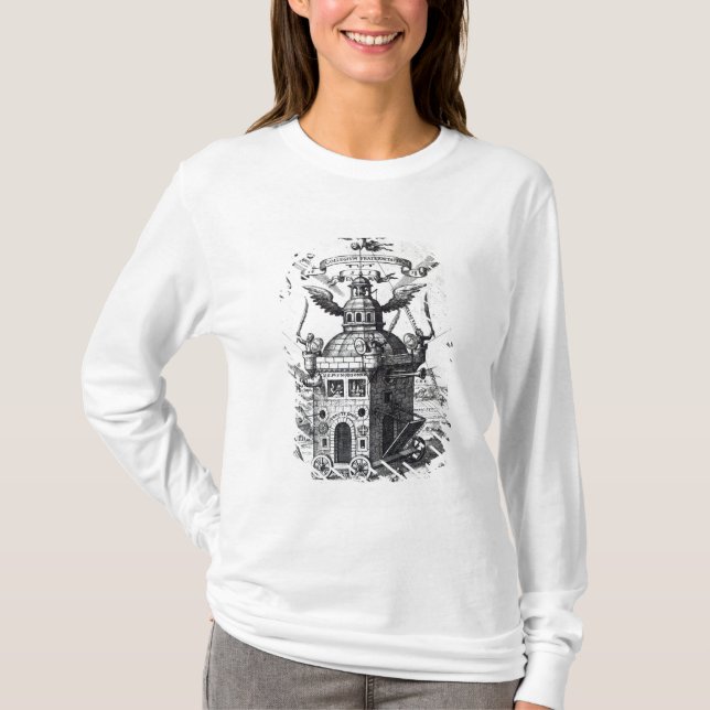 Camiseta Collegium Fama Fraternitatis do Frontispiece ' (Frente)