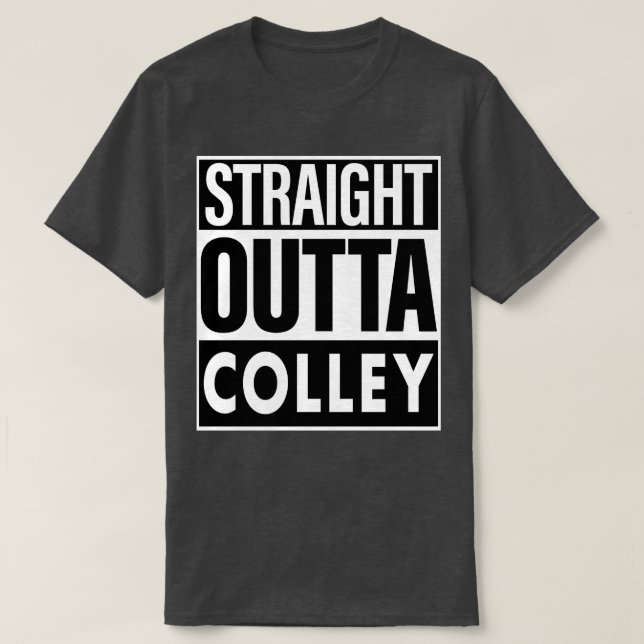 Camiseta Colley Name Hetero Outta Colley (Frente do Design)