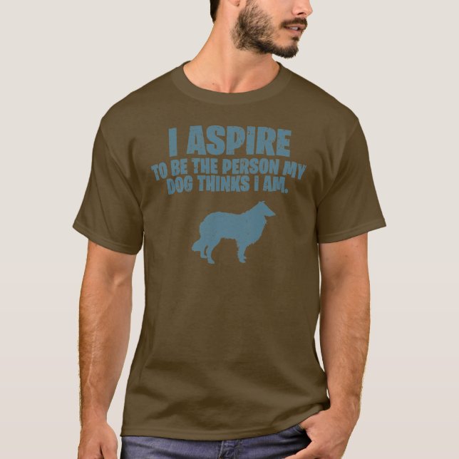 Camiseta Collie áspero (Frente)