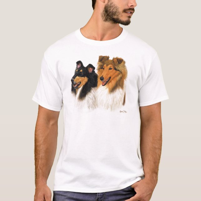 Camiseta Collie áspero (Frente)
