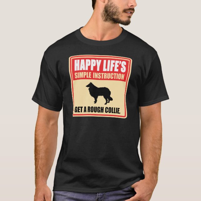 Camiseta Collie áspero (Frente)
