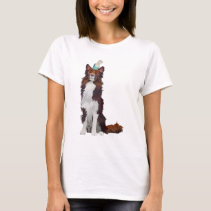 CAMISETA COLLIE COLORIDO & PÁSSARO AZUL