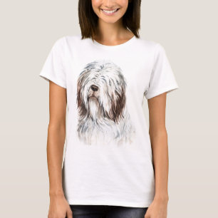 Camiseta Collie com Barras de Água
