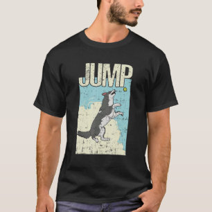 Camiseta Collie de Borda do Sheepdog do Salto