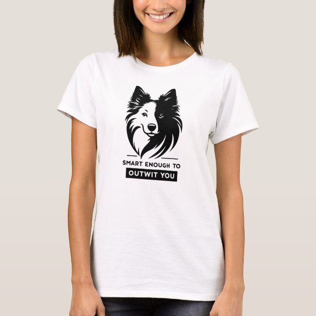 Camiseta Collie de Borda Inteligente (Frente)