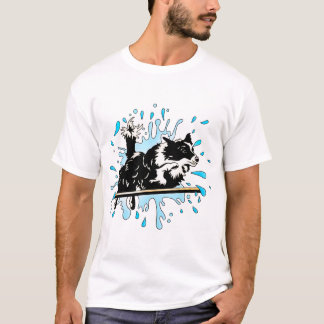 Camiseta collie de bordure