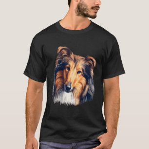 Camiseta Collie Dog Art Image Design Collie Pet Owner Gift