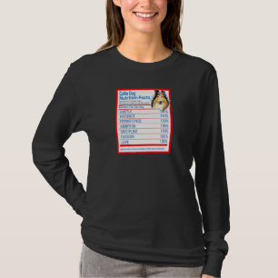 Camiseta Collie Dog Breed Proprietário Fatos Nutricionais E