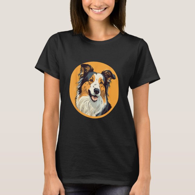 Camiseta Collie Dog Cute Dog Breed (Frente)