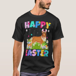Camiseta Collie Dog Felz pascoa Rough Collie Páscoa