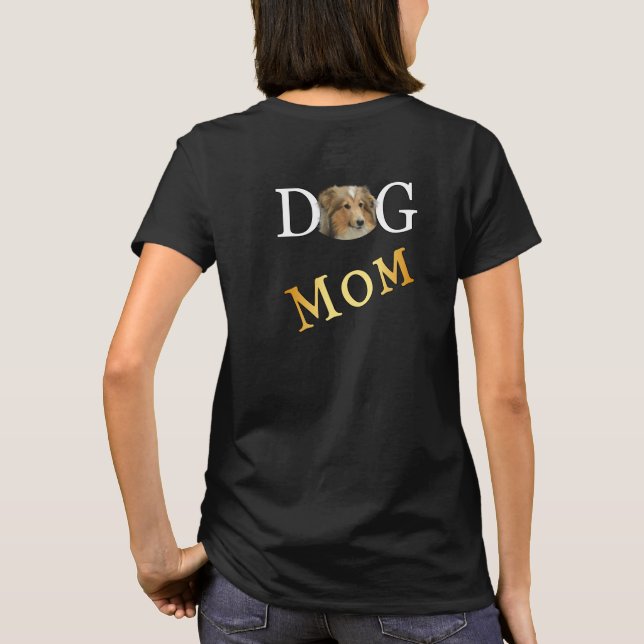 Camiseta Collie Dog Mãe 2 Escuro Lado (Verso)