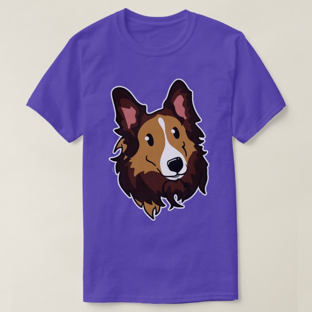 Camiseta Collie Face (Frente do Design)