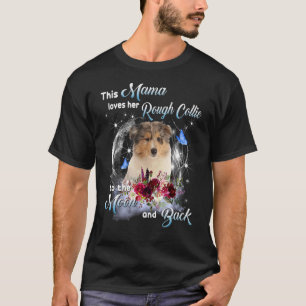 Camiseta Collie Mama Dog Mãe Dia de as mães Feliz 1