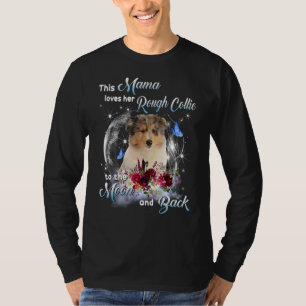 Camiseta Collie Mama Dog Mãe Dia de as mães Feliz 1