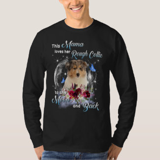 Camiseta Collie Mama Dog Mãe Dia de as mães Feliz 1