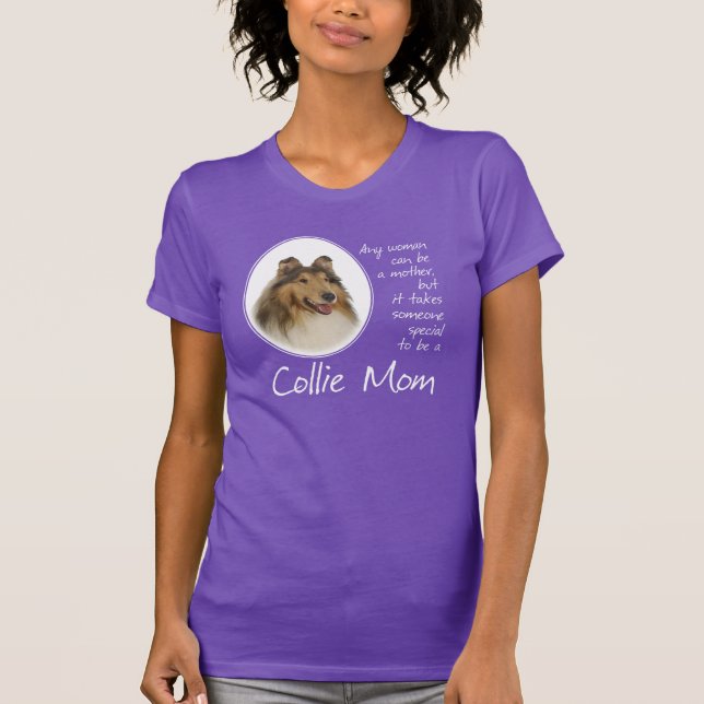 Camiseta Collie Mamãe Shirt (Frente)