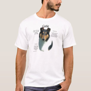 Camiseta Collie (triplo suave) Design de História