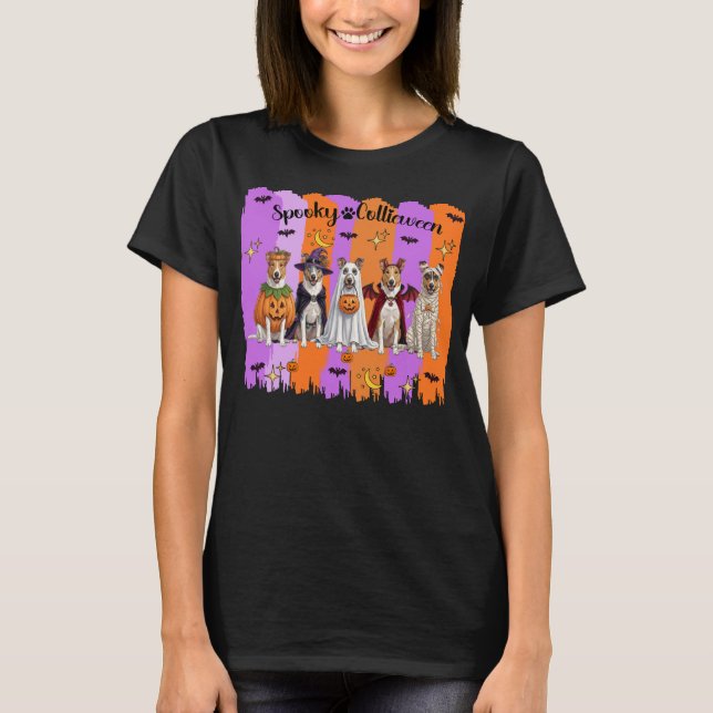 Camiseta Collies de Halloween (Frente)