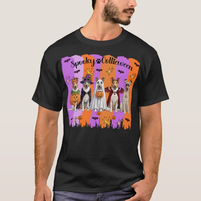 Camiseta Collies de Halloween (Frente)