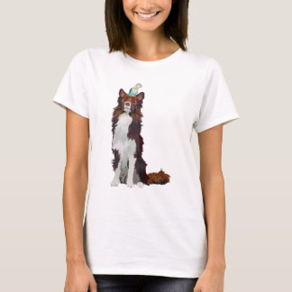CAMISETA COLLIO COLORIDO E PÁSSARO AZUL