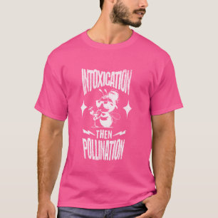 Camiseta Colmeia Apitiva De Álcool De Bainha De Bebendo Bás