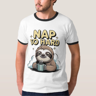 Camiseta Colmeia, duro, com café isolado