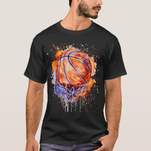 Camiseta Colo de basquete de Trabalho de arte de Basquete c