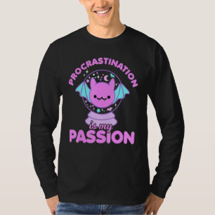 Camiseta Colo de Procrastinação de Bat Crystal Bat do Paste