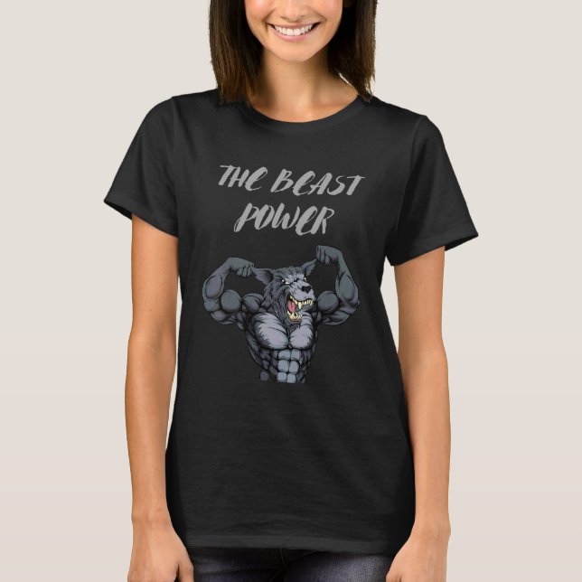 Camiseta Coloca A Bateria Da Beast, Construindo O Poder Da  (Frente)