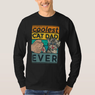 Camiseta Coloca O Pai De Gato Mais Fresco Do Gatinho De Dia