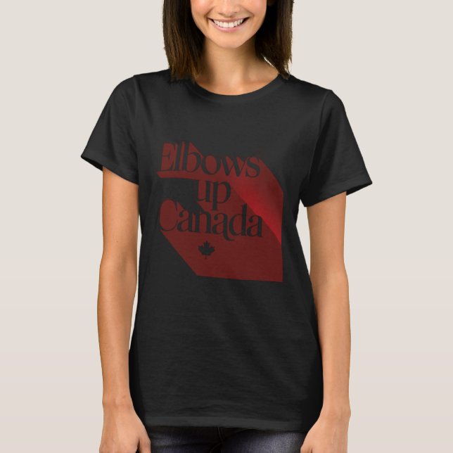 Camiseta Coloca-se no Canadá Sticker2 (Frente)