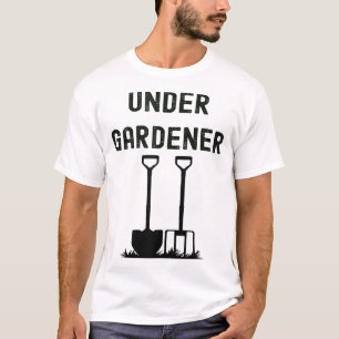 Camiseta Colocação de cabeça de jardineiro sob jardinagem d