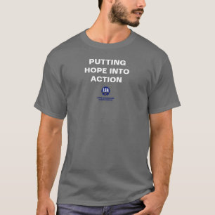 Camiseta Colocando a esperança em ação - Camisa-T Escura Bá