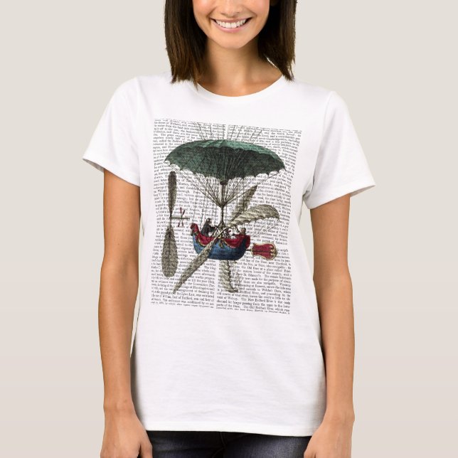 Camiseta Colocar Balão de Ar Quente Du Louvre (Frente)