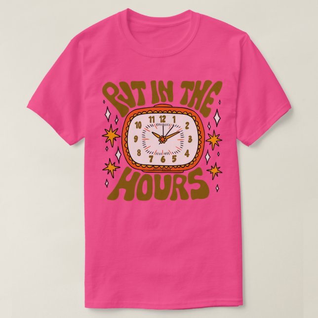Camiseta Colocar Nas Horas (Frente do Design)