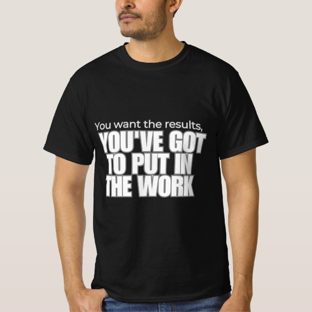 Camiseta Colocar no Trabalho (Frente)