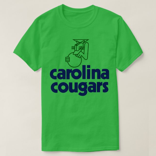 Camiseta Cololina Defunct Cougars ABA Basquete 1969 (Frente do Design)