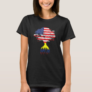 Camiseta Colômbia: Bandeira Colombiana Americana Roota Colo