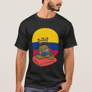 Camiseta Colômbia: Bandeira Orgulhosa do Príncipe Hispânico