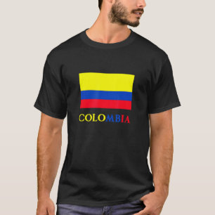 Camiseta Colômbia - Bandera de Sinalizador Colombiana - Paí