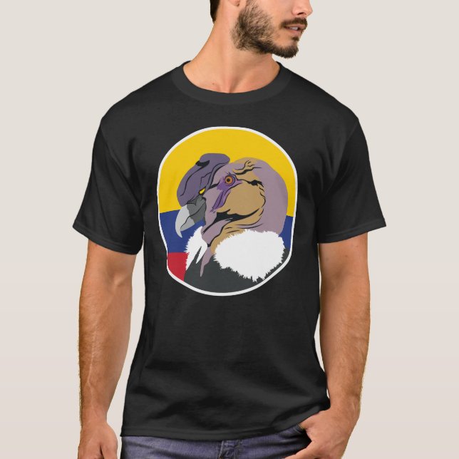 Camiseta Colômbia - Condor Andino - Animal Nacional Colombi (Frente)