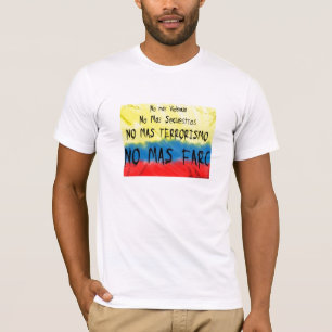 Camiseta Colômbia contra o farc dos las