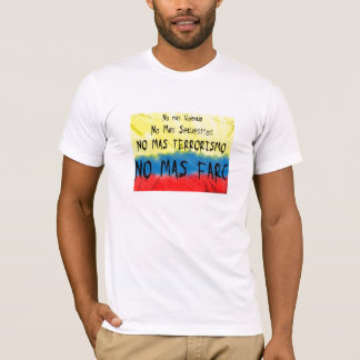 Camiseta Colômbia contra o farc dos las