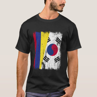 Camiseta Colômbia Coreia do Sul Meia Bandeira Colombiana Su